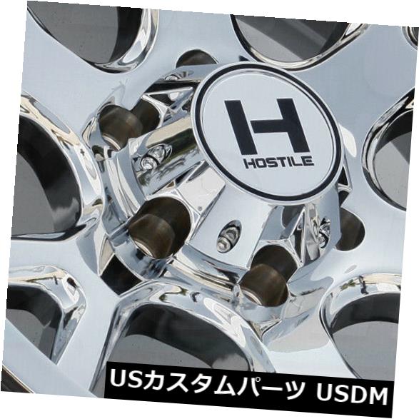 海外輸入ホイール 20x9 Chrome Wheels Hostile H113 Rage 8x6.5 / 8x165.1 0（4個セット） 20x9 Chrome Wheels Hostile H113 Rage 8x6.5/8x165.1 0 (Set of 4) 【並行輸入品】｜カスタムパーツ WORLD倉庫