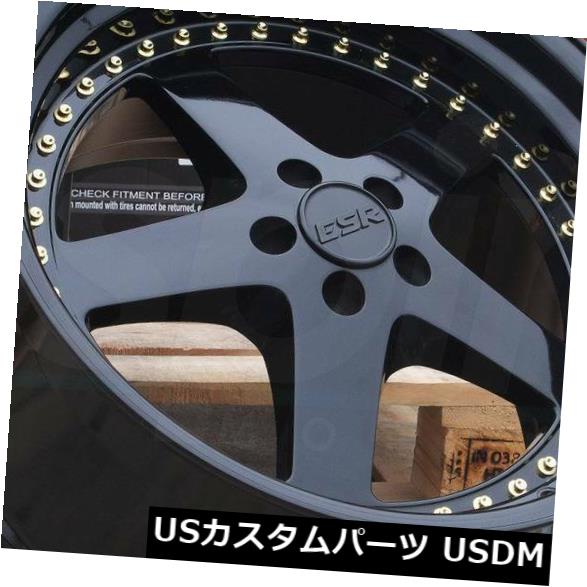 海外輸入ホイール 19x9.5グロスブラックホイールESR SR04 SR4 5x114.3 35（4個セット） 19x9.5 Gloss Black Wheels ESR SR04 SR4 5x114.3 35 (Set of 4) 【並行輸入品】