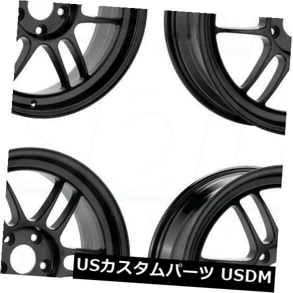 海外輸入ホイール 17x7 / 17x8ブラックペイントホイールエンケイRPF1 5x114.3 45/45（4個セット） 17x7/17x8 Black Paint Wheels Enkei RPF1 5x114.3 45/45 (Set of 4) 【並行輸入品】｜カスタムパーツ WORLD倉庫