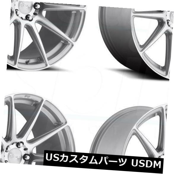 海外輸入ホイール 19x8.5シルバー加工ホイールNiche Essen M146 5x112 35（4個セット） 19x8.5 Silver Machined Wheels Niche Essen M146 5x112 35 (Set of 4) 【並行輸入品】