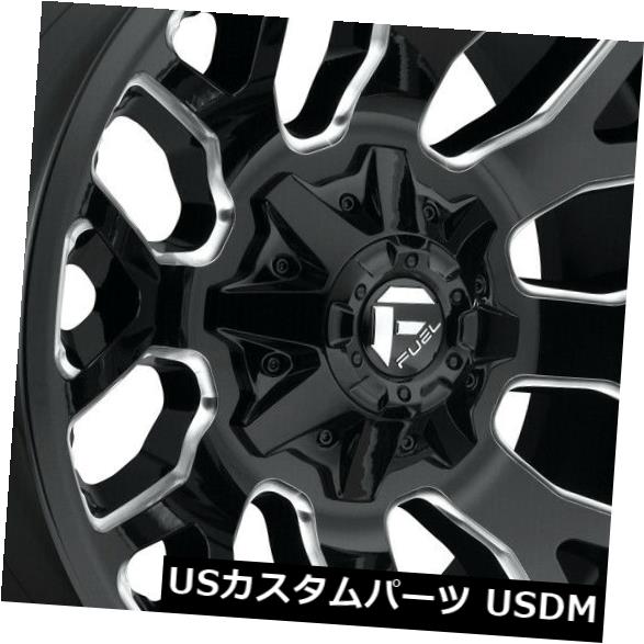 海外輸入ホイール 20x9 Black Milled Wheels Fuel Warrior D623 6x135 / 6x5.5 1（4個セット） 20x9 Black Milled Wheels Fuel Warrior D623 6x135/6x5.5 1 (Set of 4) 【並行輸入品】