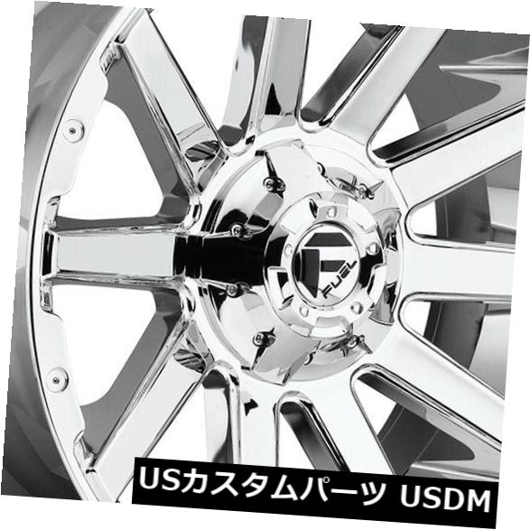 海外輸入ホイール 20x9 Chrome Wheels Fuel Contra D614 8x180 20（4個セット） 20x9 Chrome Wheels Fuel Contra D614 8x180 20 (Set of 4) 【並行輸入品】