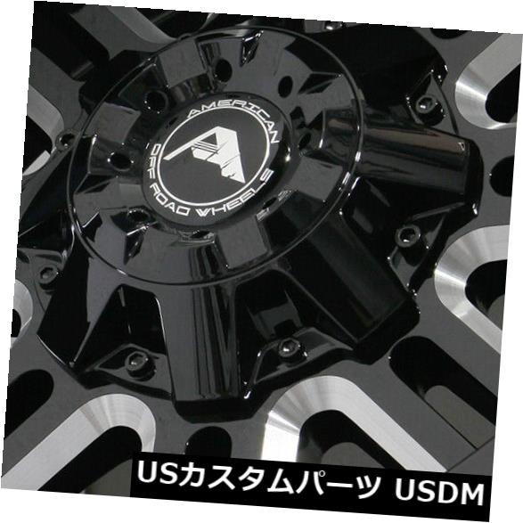 海外輸入ホイール 20x10ブラックミルドホイールアメリカンオフロードA106 6x5 / 6x127 -24（4個セット） 20x10 Black Milled Wheels American Off-Road A106 6x5/6x127 -24 (Set of 4) 【並行輸入品】 238,293円