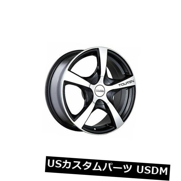 海外輸入ホイール 17x7ブラックマシニングホイールTouren TR9 5x112 / 5x120 42（4個セット） 17x7 Black Machined Wheels Touren TR9 5x112/5x120 42 (Set of 4) 【並行輸入品】