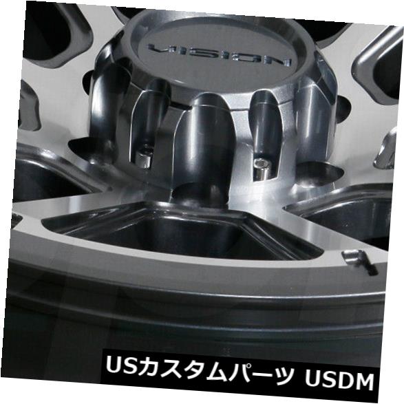 海外輸入ホイール 16x8 Gunmetal Machined Wheels Vision 353 Turbine 5x114.3 0(4個セット) 16x8 Gunmetal Machined Wheels Vision 353 Turbine 5x114.3 0 (Set of 4) 【並行輸入品】