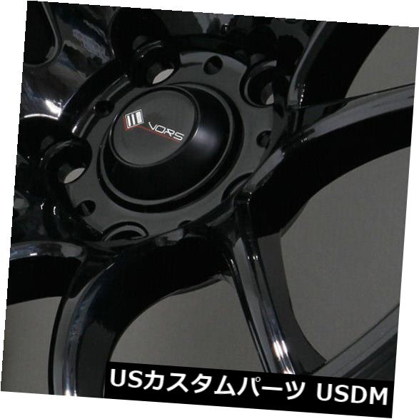 海外輸入ホイール 18x9.5ブラックホイールVors TR4 5x115 35（4個セット） 18x9.5 Black Wheels Vors TR4 5x115 35 (Set of 4) 【並行輸入品】