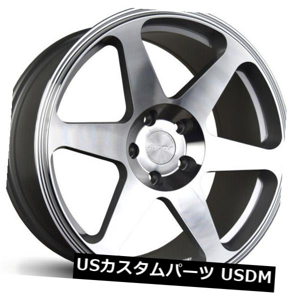 海外輸入ホイール 18x8.5シルバー加工ホイールAVID1 AV38 AV-38 5x114.3 35(4個セット) 18x8.5 Silver Machined Wheels AVID1 AV38 AV-38 5x114.3 35 (Set of 4) 【並行輸入品】
