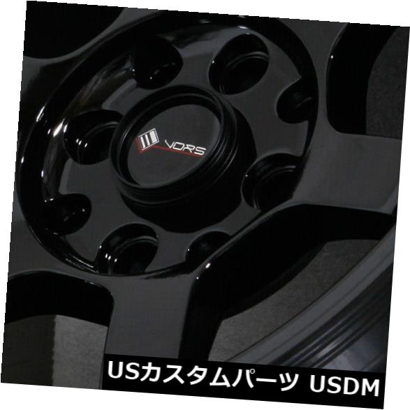 海外輸入ホイール 15x8ブラックホイールVors TR7 4x100 / 4x114.3 0（4個セット） 15x8 Black Wheels Vors TR7 4x100/4x114.3 0 (Set of 4) 【並行輸入品】｜カスタムパーツ WORLD倉庫