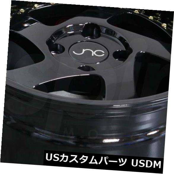 海外輸入ホイール 15x8グロスブラック。 ホイールJNC 034 JNC034 4x100 25(4個セット) 15x8 Gloss Black. Wheels JNC 034 JNC034 4x100 25 (Set of 4) 【並行輸入品】|カスタムパーツ WORLD倉庫