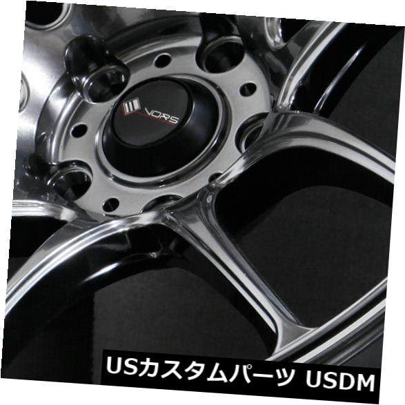 海外輸入ホイール 18x9.5 Hyper Black Wheels Vors TR4 5x115 35（4個セット） 18x9.5 Hyper Black Wheels Vors TR4 5x115 35 (Set of 4) 【並行輸入品】