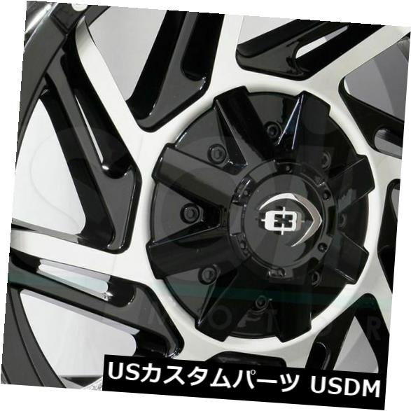 海外輸入ホイール 18x9ブラックマシニングホイールビジョン422プラウラー5x5.5 / 5x150 12（4個セット） 18x9 Black Machined Wheels Vision 422 Prowler 5x5.5/5x150 12 (Set of 4) 【並行輸入品】｜カスタムパーツ WORLD倉庫
