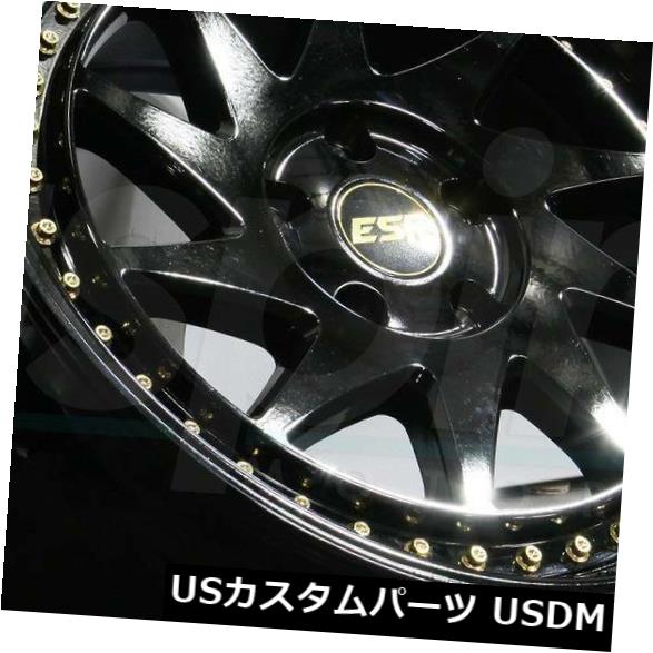 海外輸入ホイール 18x8.5グロスブラックホイールESR SR09 SR9 5x114.3 30(4個セット) 18x8.5 Gloss Black Wheels ESR SR09 SR9 5x114.3 30 (Set of 4) 【並行輸入品】|カスタムパーツ WORLD倉庫