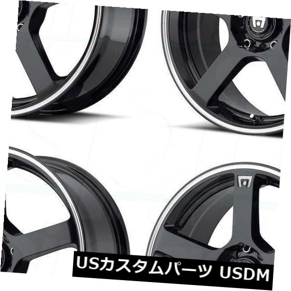 海外輸入ホイール 17x7ブラックマシンホイールMotegi MR116 5x112 / 5x114.3 40（4個セット） 17x7 Black Machine Wheels Motegi MR116 5x112/5x114.3 40 (Set of 4) 【並行輸入品】｜カスタムパーツ WORLD倉庫