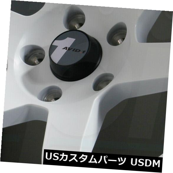 海外輸入ホイール 17x8マットホワイトホイールAVID1 AV06 AV-06 5x114.3 35（4個セット） 17x8 Matte White Wheels AVID1 AV06 AV-06 5x114.3 35 (Set of 4) 【並行輸入品】｜カスタムパーツ WORLD倉庫