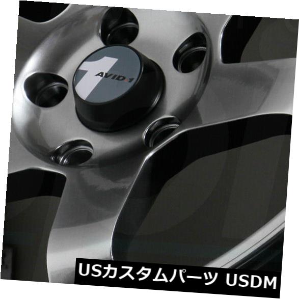 海外輸入ホイール 18x8ハイパーブラックホイールAVID1 AV06 AV-06 5x114.3 35(4個セット) 18x8 Hyper Black Wheels AVID1 AV06 AV-06 5x114.3 35 (Set of 4) 【並行輸入品】