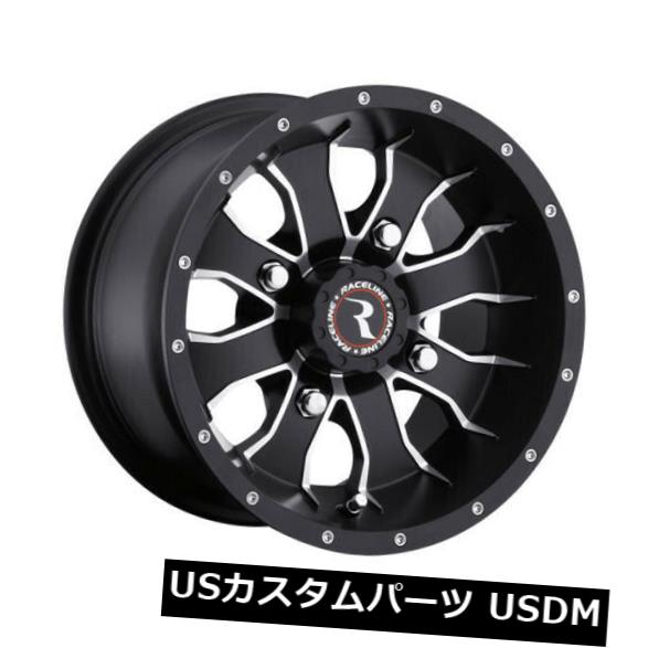 海外輸入ホイール 14x7ブラックホイールRaceline A77 Mamba 4x156 5(4個セット) 14x7 Black Wheels Raceline A77 Mamba 4x156 5 (Set of 4) 【並行輸入品】|カスタムパーツ WORLD倉庫