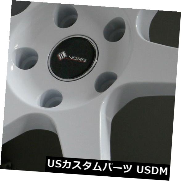 海外輸入ホイール 18x8.5ホワイトホイールVors TR37 5x112 35（4個セット） 18x8.5 White Wheels Vors TR37 5x112 35 (Set of 4) 【並行輸入品】｜カスタムパーツ WORLD倉庫