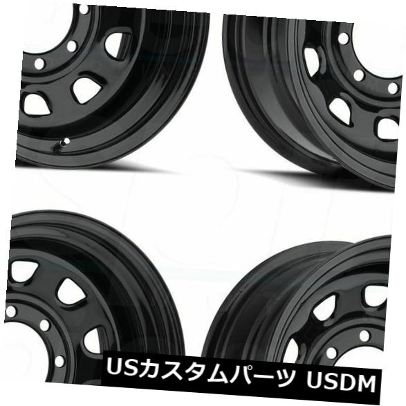 海外輸入ホイール 15x8 Black Wheels Vision 84 Vision 5x114.3 -29（4個セット） 15x8 Black Wheels Vision 84 Vision 5x114.3 -29 (Set of 4) 【並行輸入品】