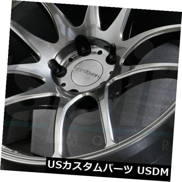 海外輸入ホイール 19x10.5 Hyper Black Wheels Vordoven Forme 9 5x114.3 22(4個セット) 19x10.5 Hyper Black Wheels Vordoven Forme 9 5x114.3 22 (Set of 4) 【並行輸入品】