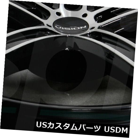 海外輸入ホイール 16x7.5 Black Machined Wheels Vision 469 Boost 5x114.3 34（4個セット） 16x7.5 Black Machined Wheels Vision 469 Boost 5x114.3 34 (Set of 4) 【並行輸入品】｜カスタムパーツ WORLD倉庫