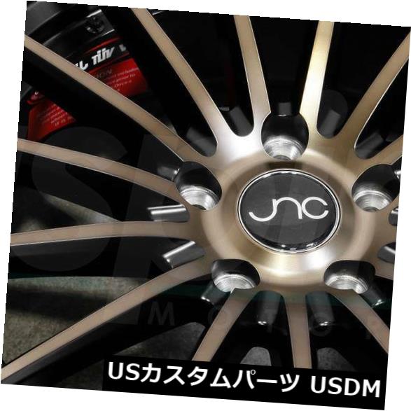 海外輸入ホイール 20x8.5マットブラックブロンズフェイスホイールJNC 042 JNC042 5x114.3 35（4個セット） 20x8.5 Matte Black Bronze Face Wheels JNC 042 JNC042 5x114.3 35 (Set of 4) 【並行輸入品】