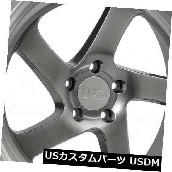 海外輸入ホイール 20x8.5ハイパーブラックポリッシュリップホイールF1R F28 5x114.3 35（4個セット） 20x8.5 Hyper Black Polish Lip Wheels F1R F28 5x114.3 35 (Set of 4) 【並行輸入品】