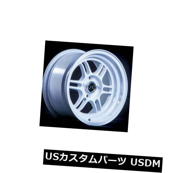 海外輸入ホイール 15x8ホワイトホイールJNC 021 JNC021 4x100 25（4個セット） 15x8 White Wheels JNC 021 JNC021 4x100 25 (Set of 4) 【並行輸入品】｜カスタムパーツ WORLD倉庫