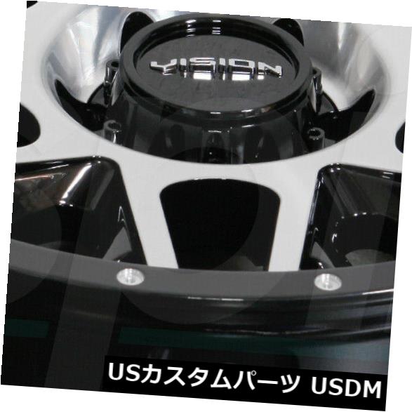 海外輸入ホイール 20x9 Black Machined Wheels Vision 388 Shadow 6x5.5 / 6x139.7 10（4個セット） 20x9 Black Machined Wheels Vision 388 Shadow 6x5.5/6x139.7 10 (Set of 4) 【並行輸入品】