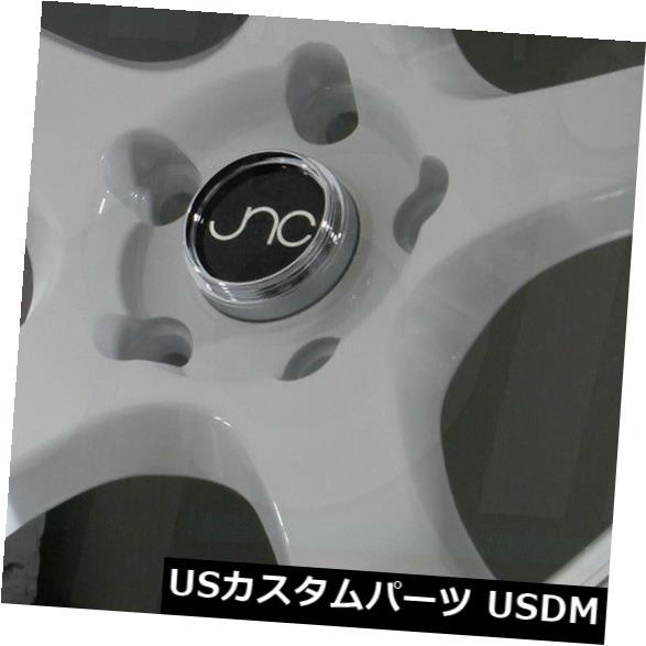 海外輸入ホイール 19x9.5ホワイトマシンリップホイールJNC 017 JNC017 5x114.3 22（4個セット） 19x9.5 White Machine Lip Wheels JNC 017 JNC017 5x114.3 22 (Set of 4) 【並行輸入品】