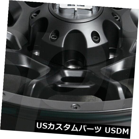 海外輸入ホイール 20x10サテンブラックホイールVision 415 Bomb 8x170 -25（4個セット） 20x10 Satin Black Wheels Vision 415 Bomb 8x170 -25 (Set of 4) 【並行輸入品】