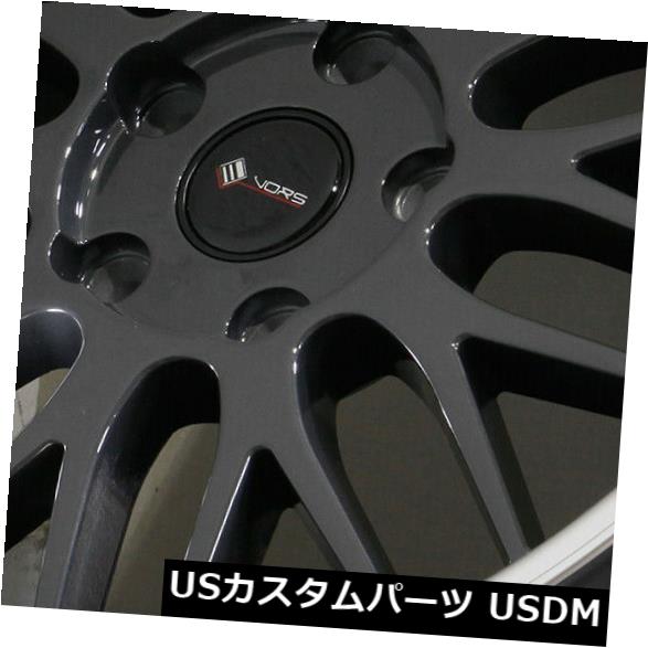 海外輸入ホイール 18x8 Hyper Black Wheels Vors VR8 5x110 35（4個セット） 18x8 Hyper Black Wheels Vors VR8 5x110 35 (Set of 4) 【並行輸入品】