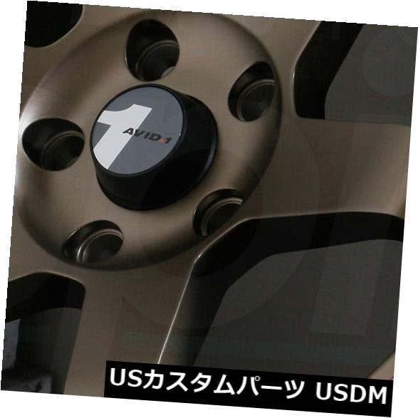 海外輸入ホイール 18x8.5マットブロンズホイールAVID1 AV06 AV-06 5x100 35(4個セット) 18x8.5 Matte Bronze Wheels AVID1 AV06 AV-06 5x100 35 (Set of 4) 【並行輸入品】