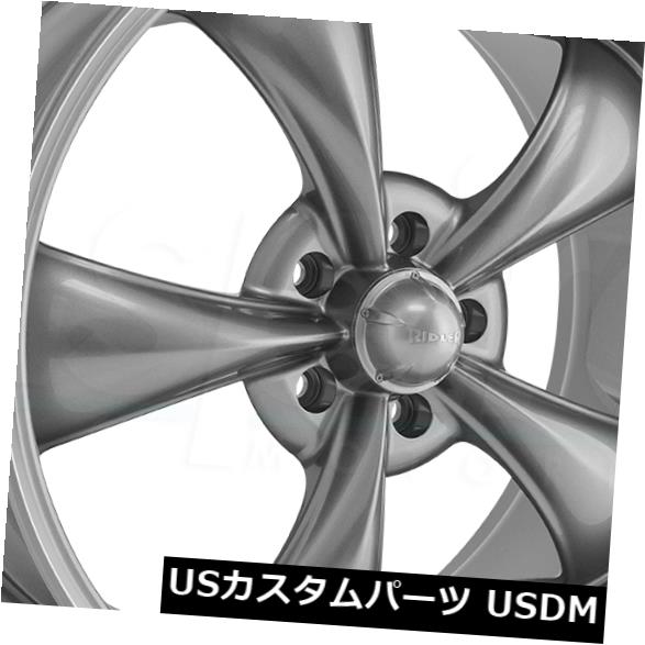 海外輸入ホイール 20x10グレーマシンドリングホイールリドラー695 5x120 38（4個セット） 20x10 Grey Machined Ring Wheels Ridler 695 5x120 38 (Set of 4) 【並行輸入品】｜カスタムパーツ WORLD倉庫