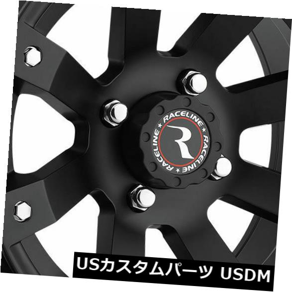 海外輸入ホイール 12x7ブラックホイールレースラインA79スコーピオン4x110 -47(4個セット) 12x7 Black Wheels Raceline A79 Scorpion 4x110 -47 (Set of 4) 【並行輸入品】|カスタムパーツ WORLD倉庫