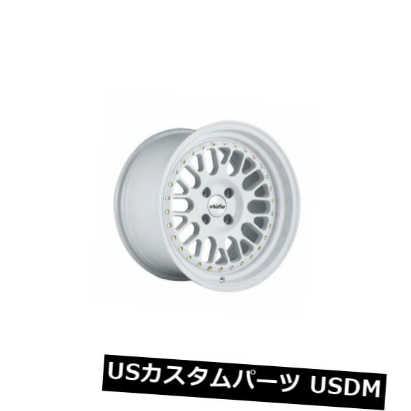 海外輸入ホイール 16x9 White Wheels Whistler SK1 4x100 15（4個セット） 16x9 White Wheels Whistler SK1 4x100 15 (Set of 4) 【並行輸入品】