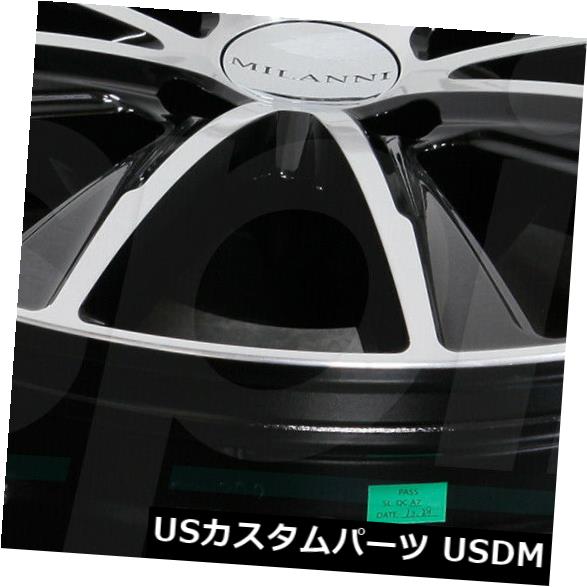 海外輸入ホイール 20x10.5ブラックマシニングホイールMilanni 471 Splinter 5x120 20（4個セット） 20x10.5 Black Machined Wheels Milanni 471 Splinter 5x120 20 (Set of 4) 【並行輸入品】 232,100円