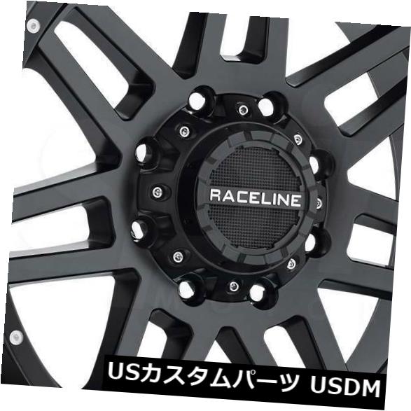 海外輸入ホイール 18x9ブラックホイールRaceline 931Bインジェクター8x170 18（4個セット） 18x9 Black Wheels Raceline 931B Injector 8x170 18 (Set of 4) 【並行輸入品】