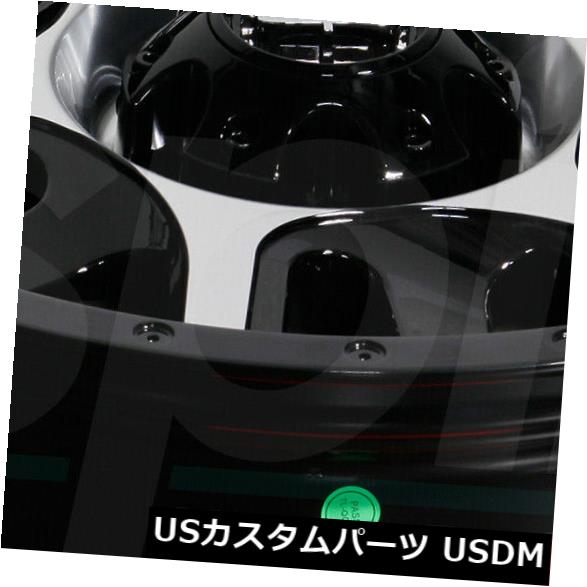 海外輸入ホイール 17x9 Black Machined Wheels Vision 419 Split 5x114.3 12（4個セット） 17x9 Black Machined Wheels Vision 419 Split 5x114.3 12 (Set of 4) 【並行輸入品】