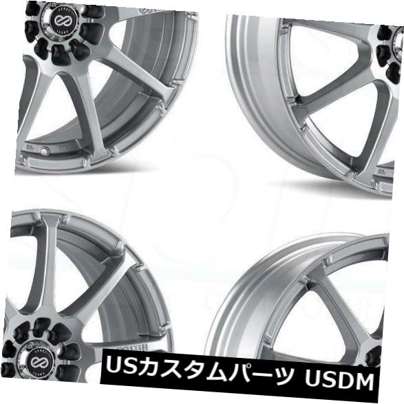 海外輸入ホイール 15x6.5シルバーペイントホイールエンケイEDR9 4x100 / 114.3 38（4個セット） 15x6.5 Silver Paint Wheels Enkei EDR9 4x100/114.3 38 (Set of 4) 【並行輸入品】｜カスタムパーツ WORLD倉庫