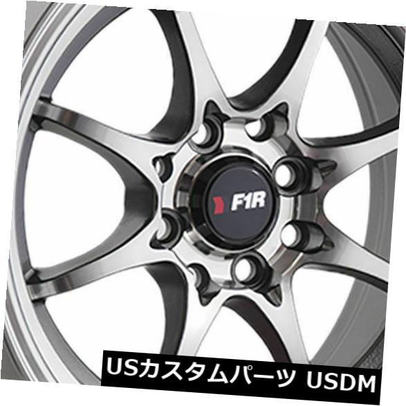 海外輸入ホイール 15x8マシンガンメタルホイールF1R F03 4x100 / 4x114.3 25（4個セット） 15x8 Machine Gunmetal Wheels F1R F03 4x100/4x114.3 25 (Set of 4) 【並行輸入品】 169,070円