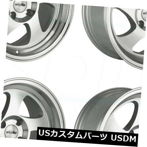 海外輸入ホイール 18x9.5機械加工シルバーホイールウィスラーKR1 5x114.3 35(4個セット) 18x9.5 Machined Silver Wheels Whistler KR1 5x114.3 35 (Set of 4) 【並行輸入品】|カスタムパーツ WORLD倉庫