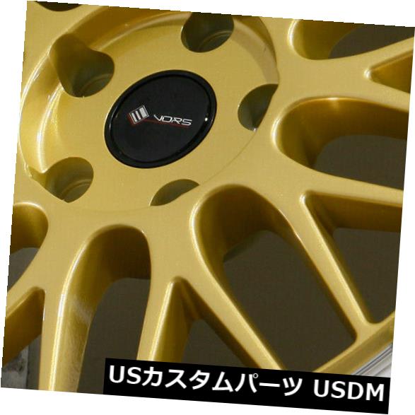 海外輸入ホイール 18x9 Gold Wheels Vors VR8 5x110 35（4個セット） 18x9 Gold Wheels Vors VR8 5x110 35 (Set of 4) 【並行輸入品】