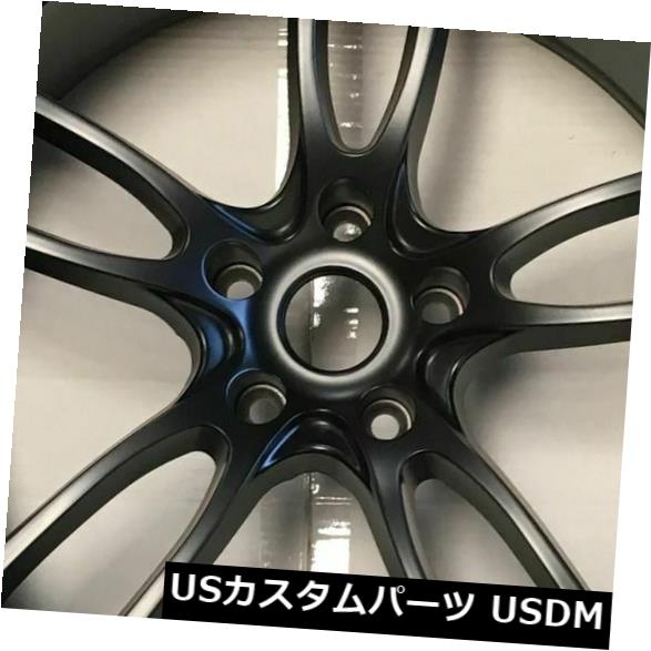 海外輸入ホイール 19x10 / 19x11マットブラックホイールMRR M600フィットマスタング5x114.3 35/50（4個セット） 19x10/19x11 Matte Black Wheels MRR M600 fit Mustang 5x114.3 35/50 (Set of 4) 【並行輸入品】｜カスタムパーツ WORLD倉庫