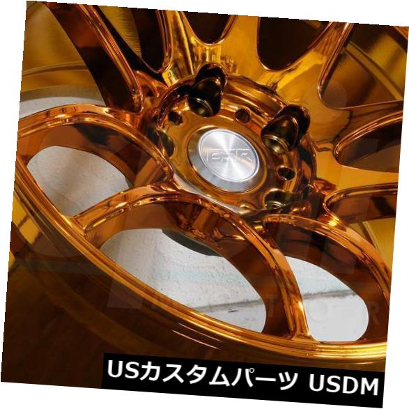 海外輸入ホイール 17x9.5カッパークロームホイールESR SR08 SR8 5x114.3 20（4個セット） 17x9.5 Copper Chrome Wheels ESR SR08 SR8 5x114.3 20 (Set of 4) 【並行輸入品】｜カスタムパーツ WORLD倉庫