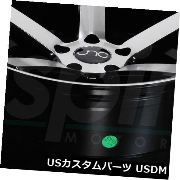 海外輸入ホイール 18x9 / 18x10ブラックマシンフェイスホイールJNC 026 JNC026 5x114.3 32/25(4個セット) 18x9/18x10 Black Machine Face Wheels JNC 026 JNC026 5x114.3 32/25 (Set of 4) 【並行輸入品】|カスタムパーツ WORLD倉庫