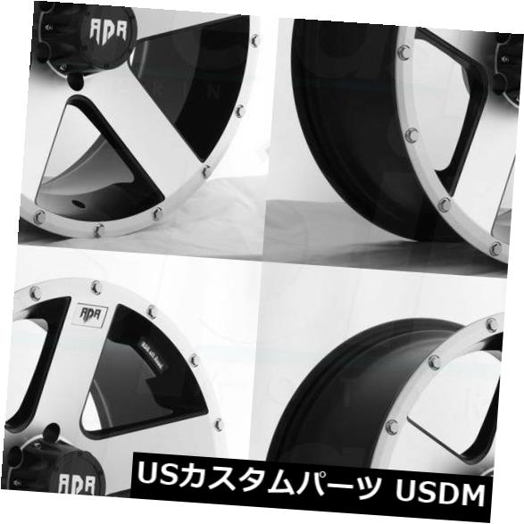 海外輸入ホイール 18x9ブラックミルドホイールRDR RD07 RD7 5x5.5 / 5x139.7 12(4個セット) 18x9 Black Milled Wheels RDR RD07 RD7 5x5.5/5x139.7 12 (Set of 4) 【並行輸入品】|カスタムパーツ WORLD倉庫