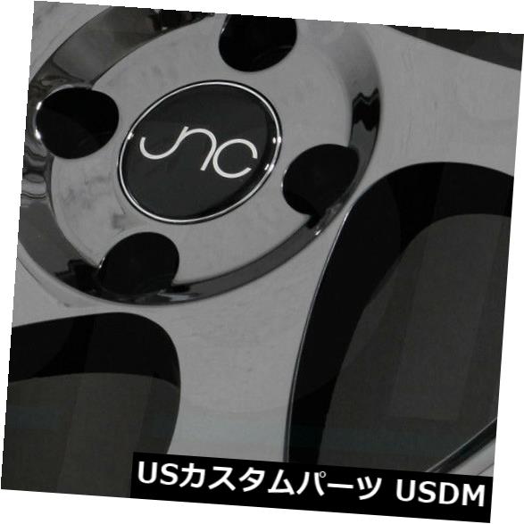 海外輸入ホイール 16x8 / 16x9ブラッククロームホイールJNC 034 JNC034 4x100 25/20（4個セット） 16x8/16x9 Black Chrome Wheels JNC 034 JNC034 4x100 25/20 (Set of 4) 【並行輸入品】｜カスタムパーツ WORLD倉庫