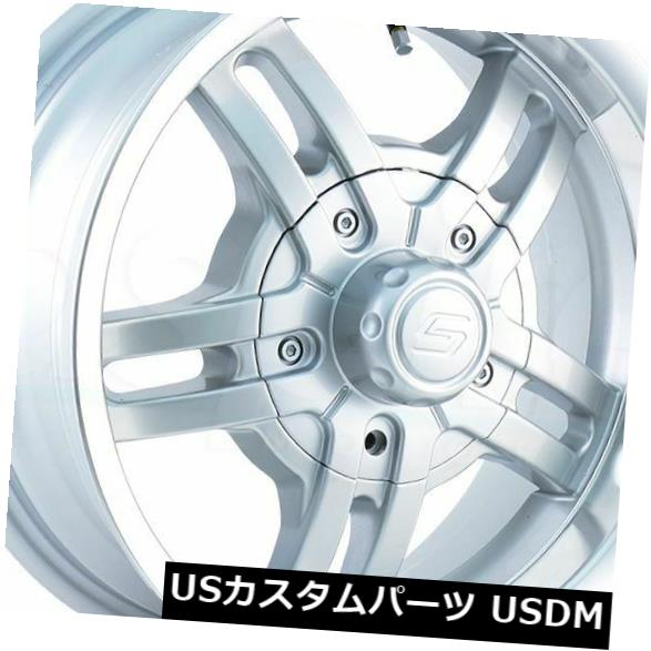 海外輸入ホイール 14x6シルバー加工リップホイールイオントレーラー12 5x114.3 0（4個セット） 14x6 Silver Machined Lip Wheels Ion Trailer 12 5x114.3 0 (Set of 4) 【並行輸入品】｜カスタムパーツ WORLD倉庫