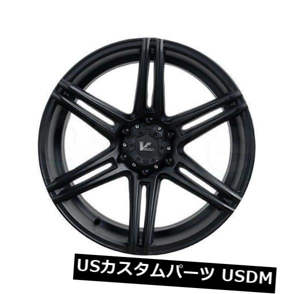 海外輸入ホイール 18x9.5マットブラックホイールV-Rock VR9 Terrain 6x5.5 0(4個セット) 18x9.5 Matte Black Wheels V-Rock VR9 Terrain 6x5.5 0 (Set of 4) 【並行輸入品】