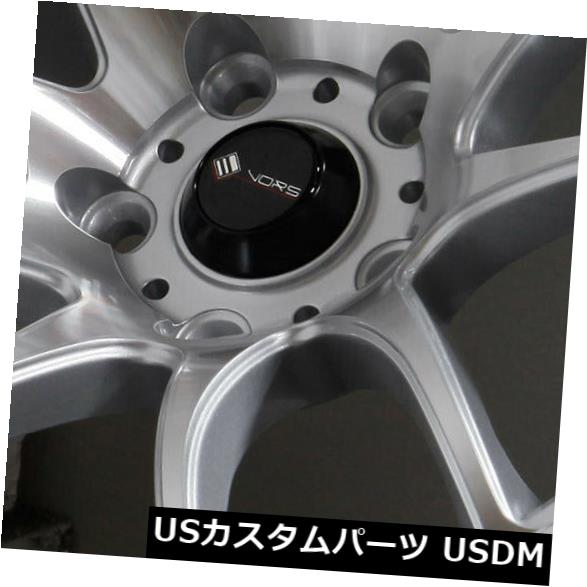 海外輸入ホイール 17x8 / 17x9シルバー加工ホイールVors TR4 5x115 35/30(4個セット) 17x8/17x9 Silver Machined Wheels Vors TR4 5x115 35/30 (Set of 4) 【並行輸入品】|カスタムパーツ WORLD倉庫